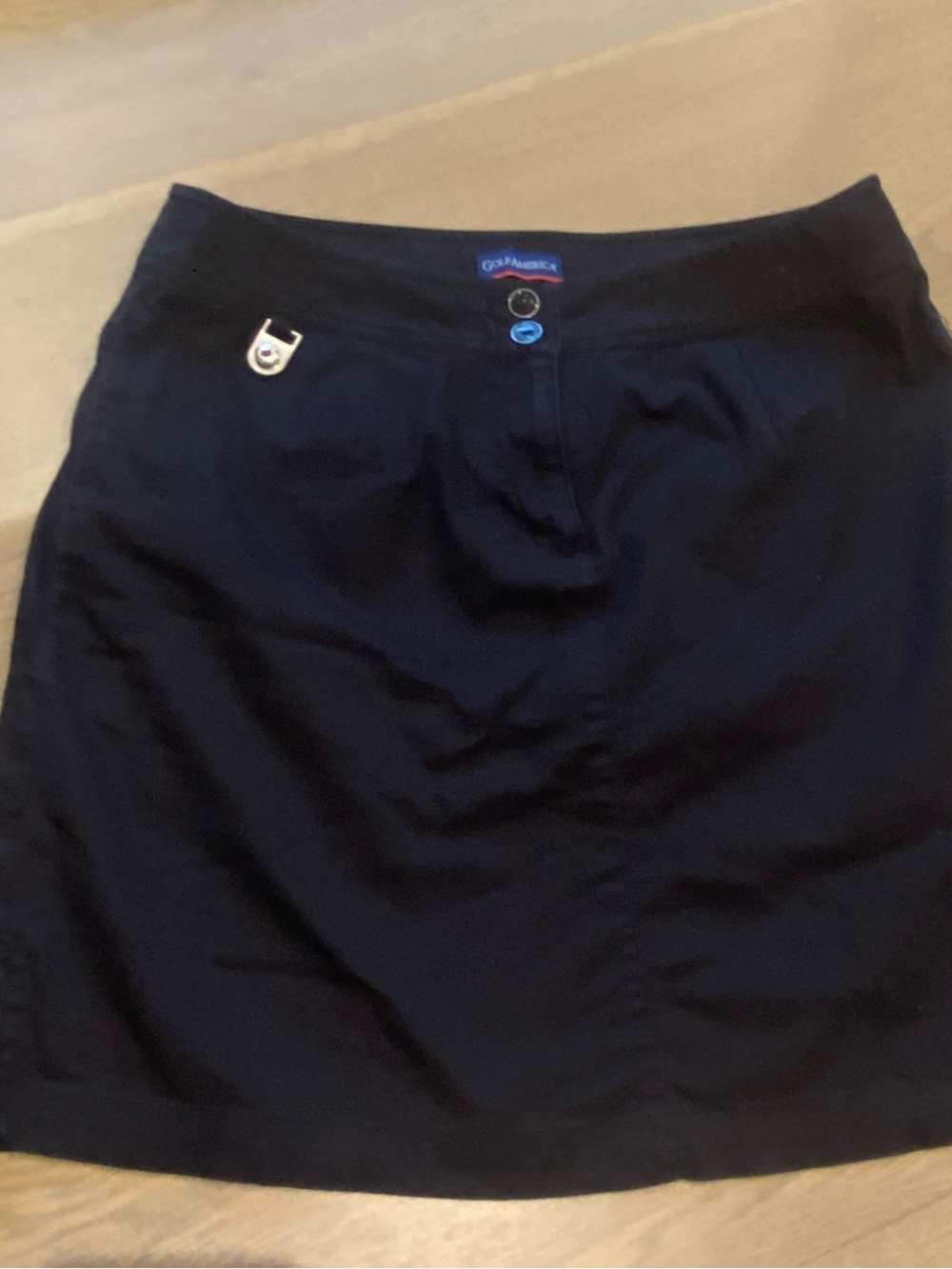 Black Cotton Blend Skort Sz 4